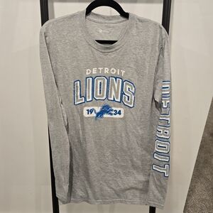 NFL Detroit Lions Gray Long Sleeve Tee